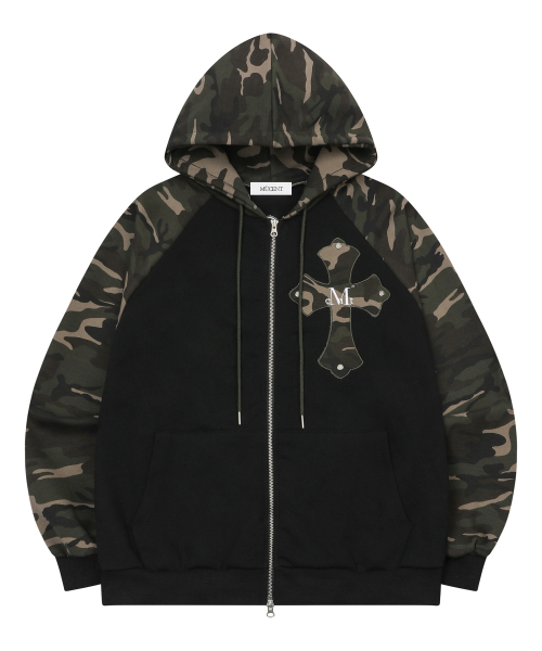 Худи-зипка реглан Rivera Camo унисекс (2 colors)