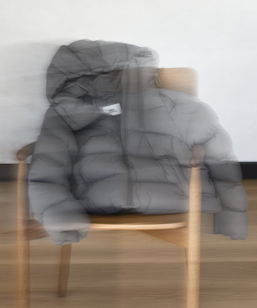 HOODED DUCK DOWN CROPPED PUFFER JACKET, GREY