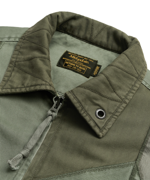 Patchwork Military Jacket_Green