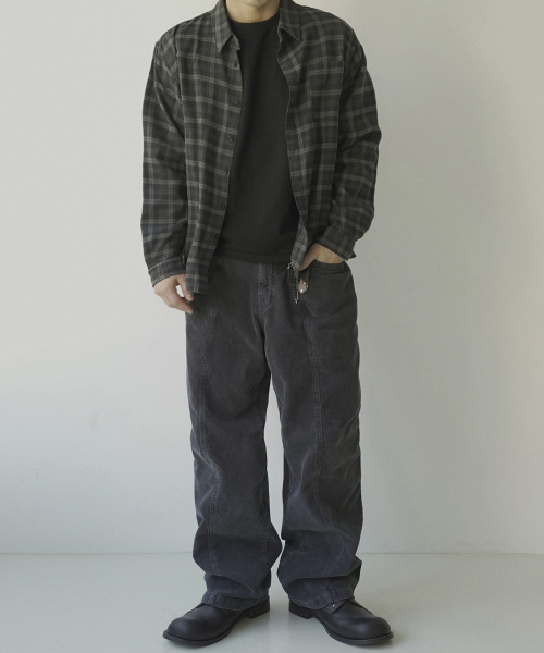 LUCA VGD SOFT GREEN CHECK SHIRT #1