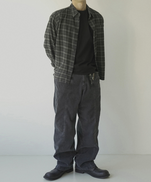 LUCA VGD SOFT GREEN CHECK SHIRT #1