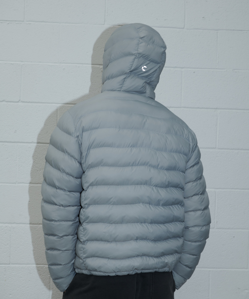 Легкий пуховик Shade Logo Wave (Blue Grey)