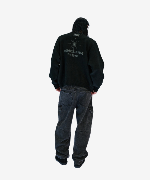 Кардиган Spell Out BLACK