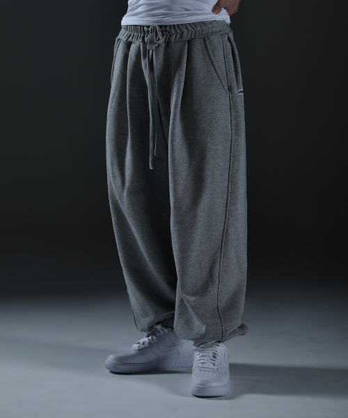 Широкие спортивные брюки Camid с логотипом (Grey)