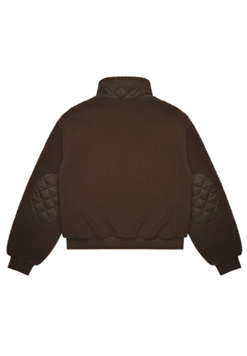 Стеганая куртка из искусственного меха ABH358-221 Brown
