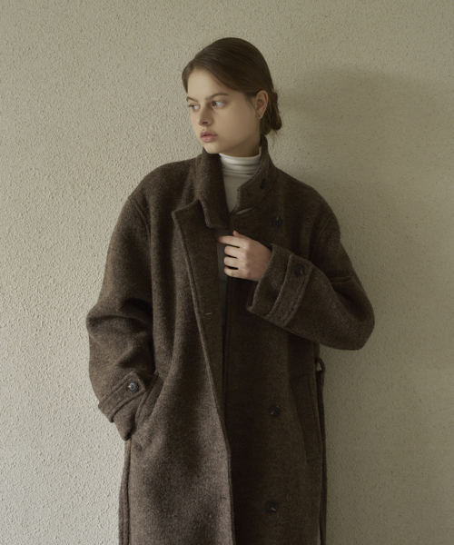 Rua Boucle длинное пальто — Brown