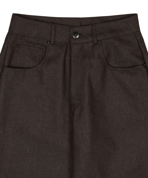 L20 BACK STAR WIDE PANTS(BROWN)