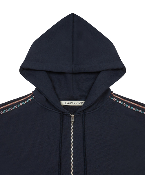 L20 VINTAGE HOOD ZIP-UP(NAVY)