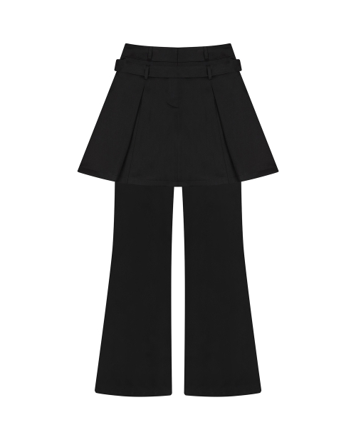 L20 PLEATS SKIRT PANTS(BLACK)