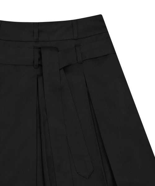 L20 PLEATS SKIRT PANTS(BLACK)