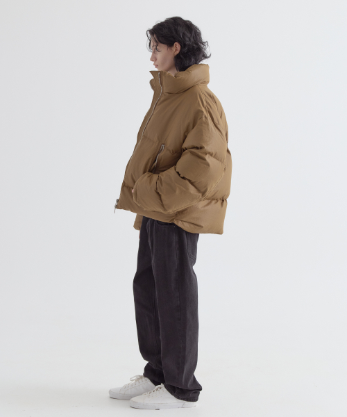 Coen High Neck Short Padding_Brown