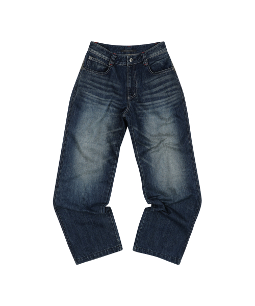 DGMA PATCHED SEMI BAGGY DENIM PANTS