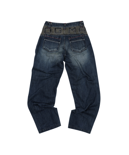 DGMA PATCHED SEMI BAGGY DENIM PANTS