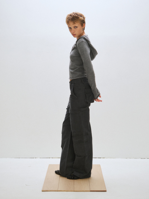 CARPENTER PARACHUTE PANTS, CHARCOAL