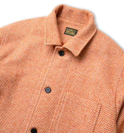 BLACK PP OG Classic Short Coat Herringbone