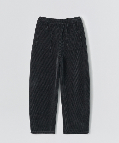 Roy бархат Banded Pants_Charcoal