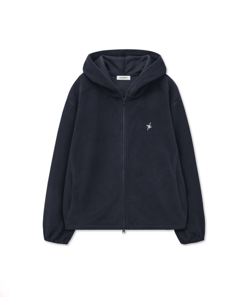 POLAR флис молния-UP HOODIE_NAVY