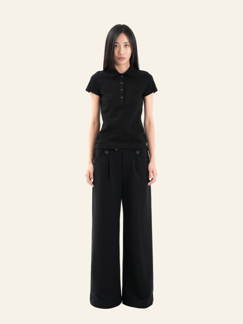 Облегающее поло (Black)