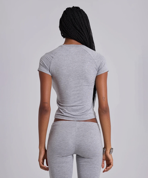 Топ Studded Grey Marl, Grey
