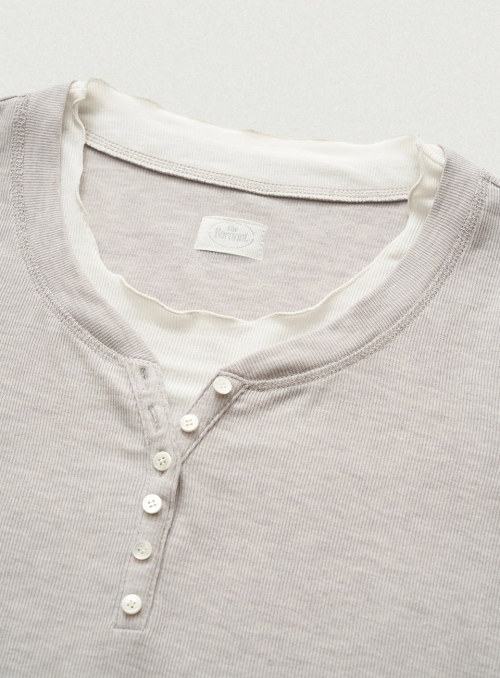 Aimee узкий Layered T-shirt_Light серый