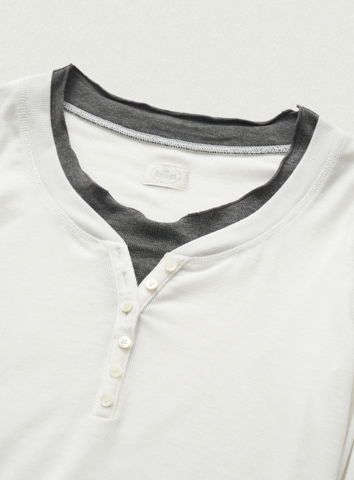 Aimee узкий Layered T-shirt_Ivory