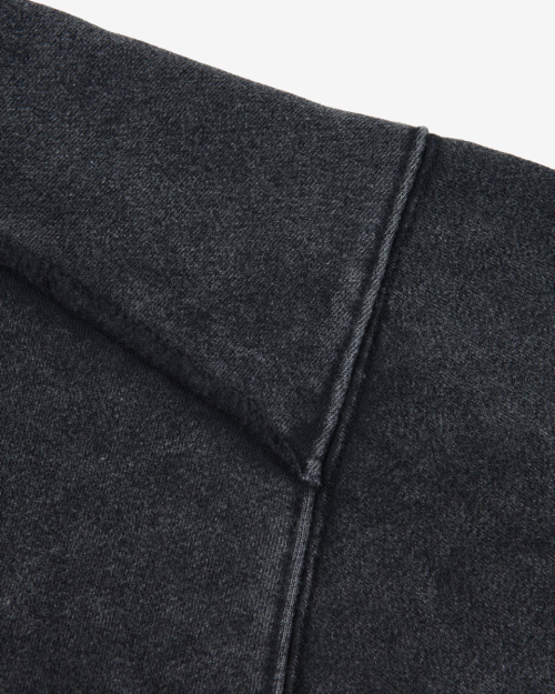Плотное худи 808 с начесом (Washed Black)