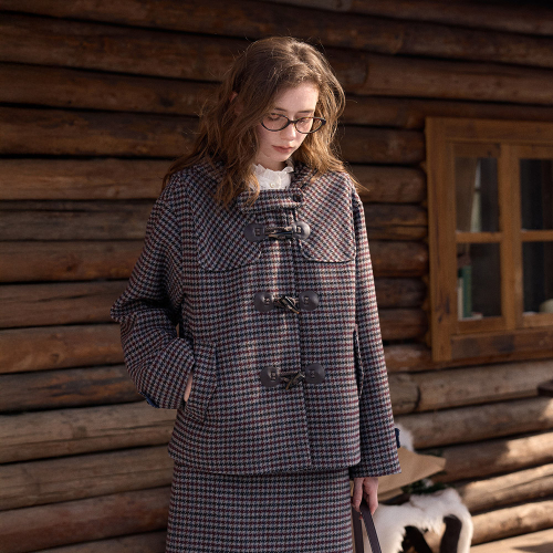 SR_Houndstooth plaid куртка
