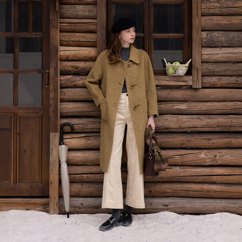SR_Buckle horn lapel пальто