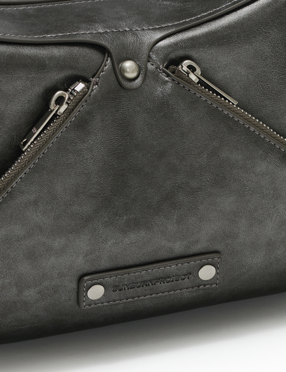 썬번프로젝트(SUNBURNPROJECT) Faux Leather M.O.S Bag, METAL