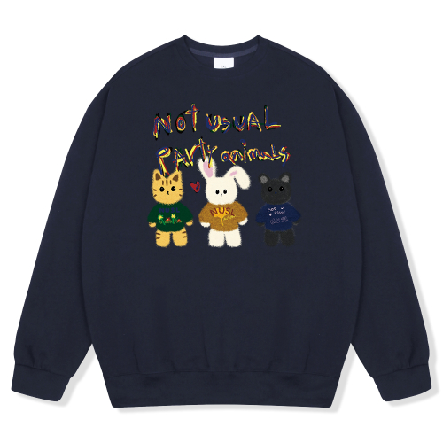 Свитшот NUSL Fur Animals (с начесом / без), 6 colors