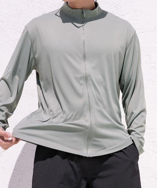[Big Size M-6XL] Mono Waterpool Big Size Rash Guard Full молния-Up