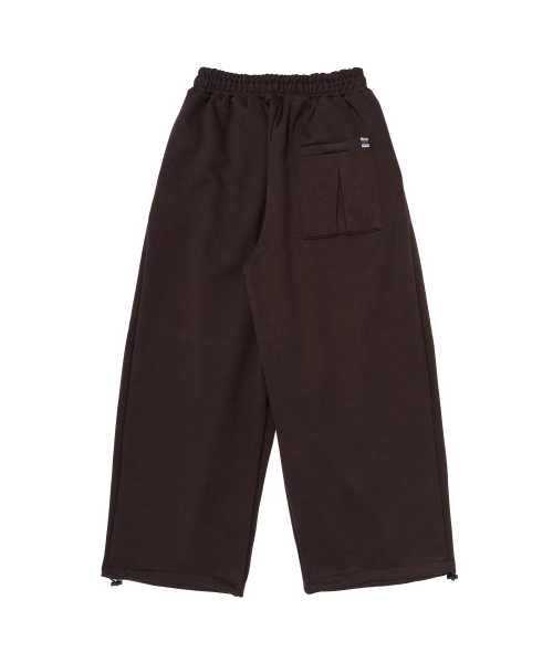 Широкие флисовые треники Strong Wave (Brown)