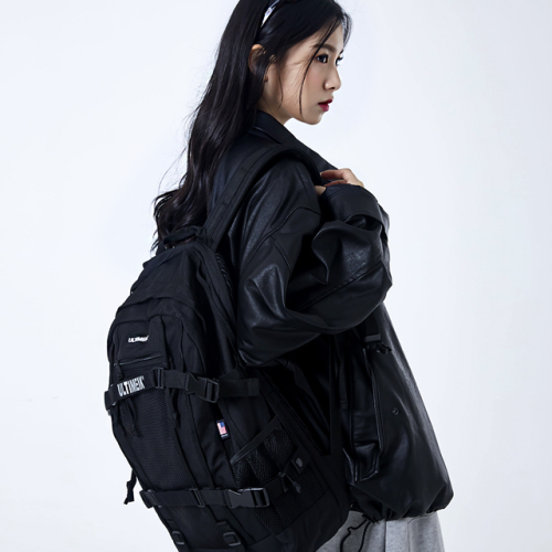 7905 Mesh карман Backpack черный