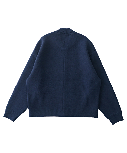 Мягкий теплый кардиган на молнии (Navy)