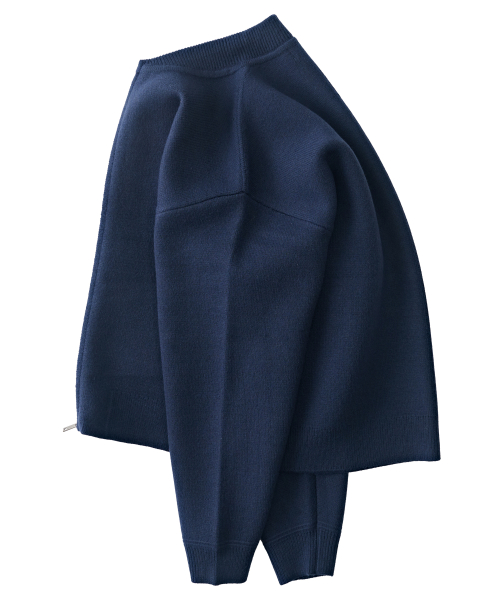 Мягкий теплый кардиган на молнии (Navy)