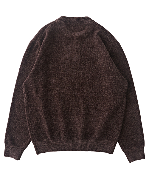 Трикотаж Velour Refined с хенли-горловиной (Brown)