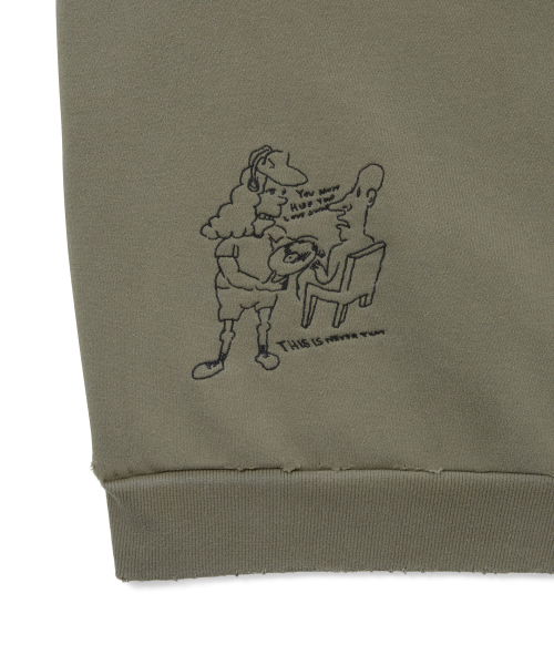 TNT Daniel Johnston H.Y.L.A. Half молния свитшот Mud