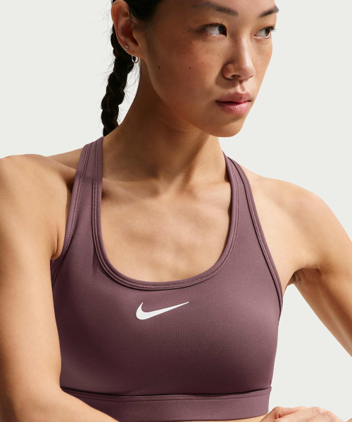 Спортивный бра Nike Swoosh Medium DX6822-502, White