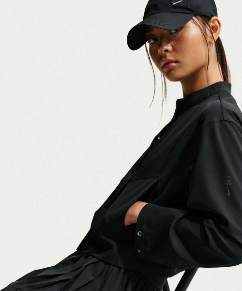 Кроп-куртка 24.7 Perfect Stretch Dry Fit Loose W - BLACK/Dark Smoke Grey / IB8987-010