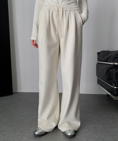 Comfy свободный полоса брюки (5colors)