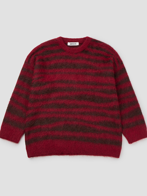 Stripe Fuzzy Knit (2c)