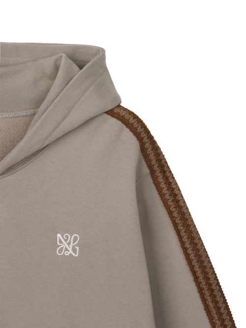 Asel Hoodie Zip-up Beige