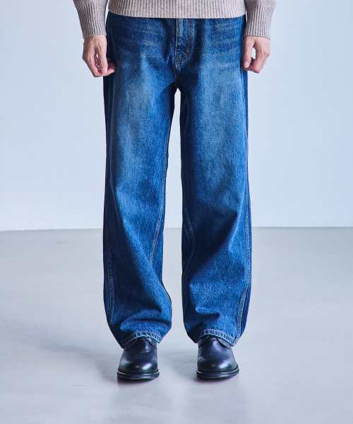 Pocket Denim Pants Relaxed fit_FIT5 MidiBlue
