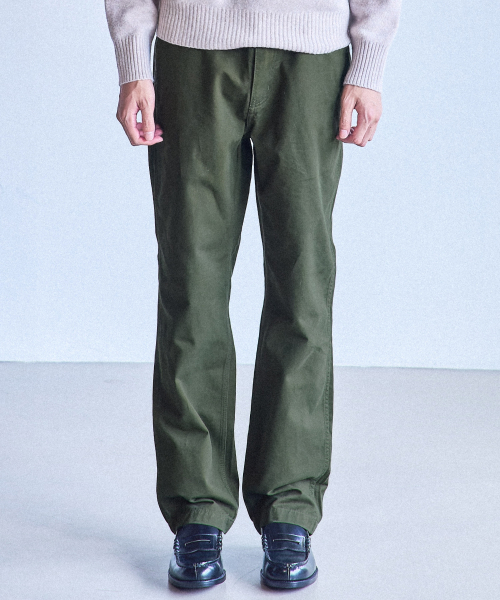 [ Import Fabric] Formal Office Chino Pants Loose fit_FIT5 Khaki