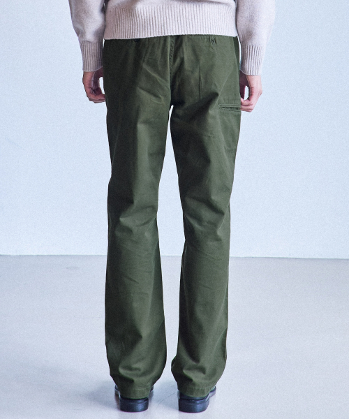 [ Import Fabric] Formal Office Chino Pants Loose fit_FIT5 Khaki