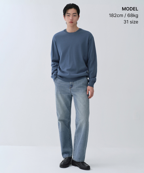 [CITY WORKERS] TAPERED DENIM PANTS [LIGHT INDIGO]