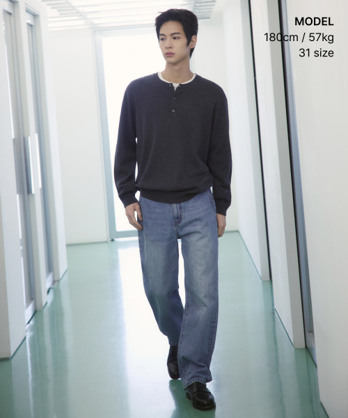 [CITY WORKERS] TAPERED DENIM PANTS [LIGHT INDIGO]