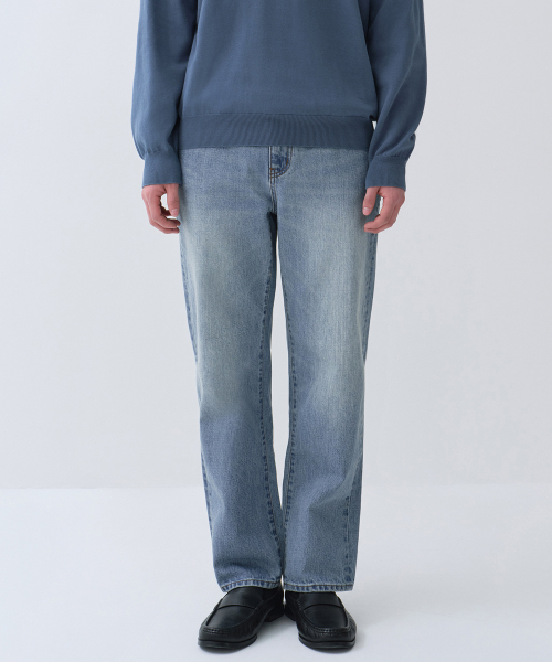 [CITY WORKERS] TAPERED DENIM PANTS [LIGHT INDIGO]