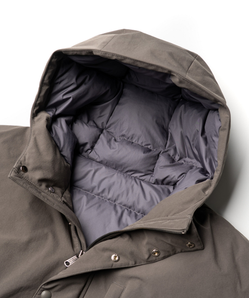 HOODED GOOSE DOWN JUMPER [GRAY]