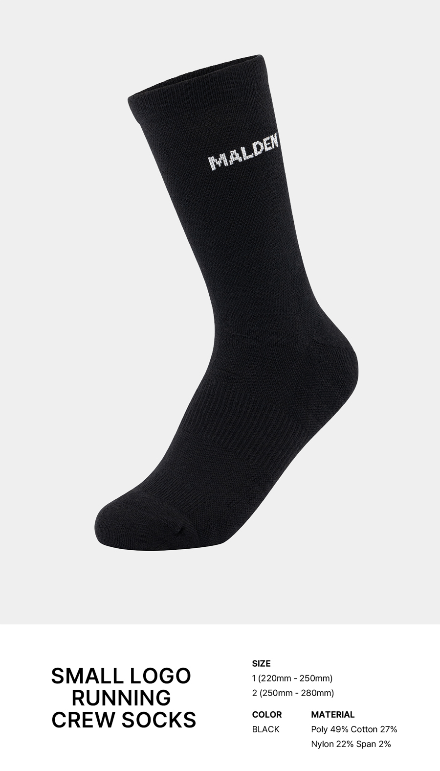 SMALL LOGO RUNNING CREW SOCKS